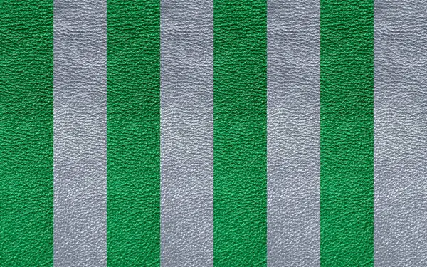Textura Del Cuero Genuino Gris Oscuro Verde —  Fotos de Stock