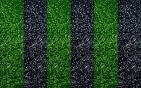 Textura Del Cuero Genuino Gris Oscuro Verde —  Fotos de Stock