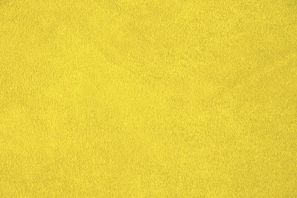 Camurça Textura Pele Natural Fundo Amarelo — Fotografia de Stock