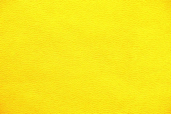 Textura Cuero Genuino Color Amarillo Primer Plano — Foto de Stock