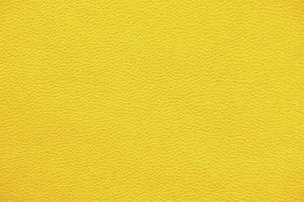 Textura Cuero Genuino Color Amarillo Primer Plano — Foto de Stock