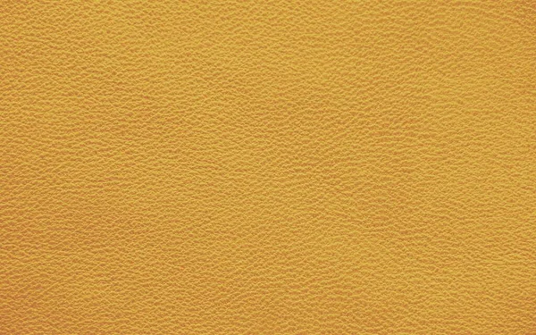 Textuur Van Echte Lederen Gele Kleur Closeup — Stockfoto