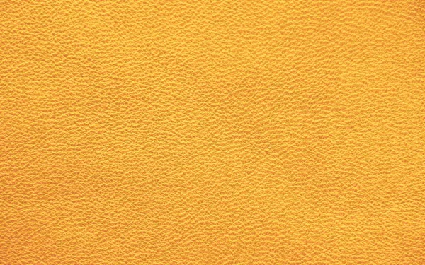 Textura Couro Genuíno Amarelo Cor Closeup — Fotografia de Stock