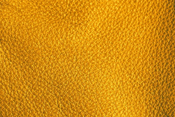 Текстура Натуральной Кожи Желтого Цвета Крупным Планом — стоковое фото