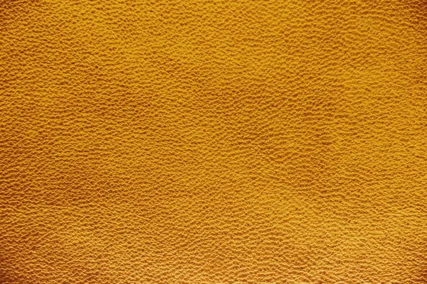 Textuur Van Echte Lederen Gele Kleur Closeup — Stockfoto