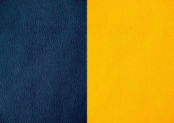 Textura Couro Natural Cores Azul Amarelo — Fotografia de Stock