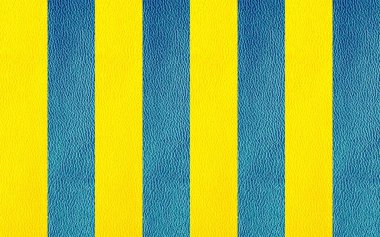 Doğal deri dokusu mavi ve sarı renklerde.