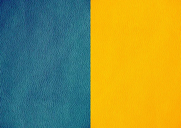 Textura Cuero Natural Colores Azul Amarillo —  Fotos de Stock