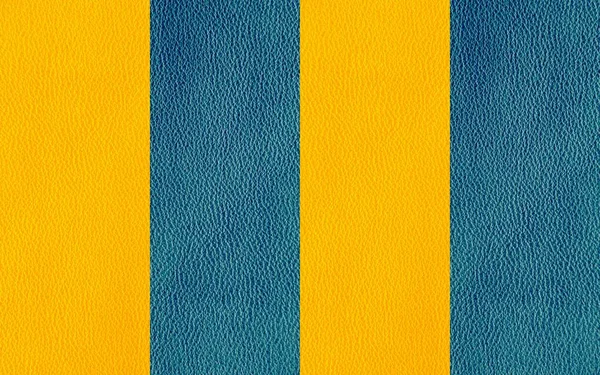 青と黄色の天然皮革の質感 — ストック写真