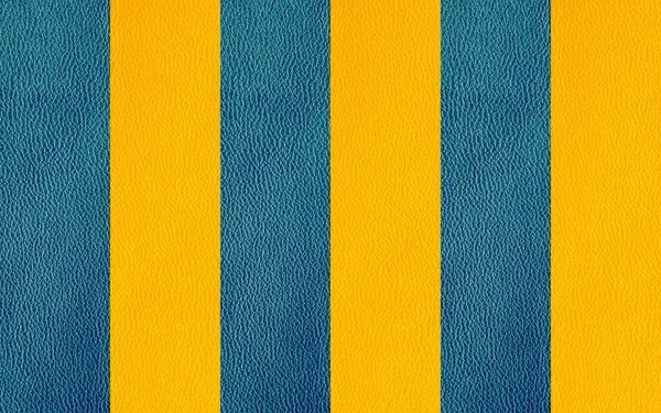 Texture Natural Leather Blue Yellow Colors — Stock Photo, Image