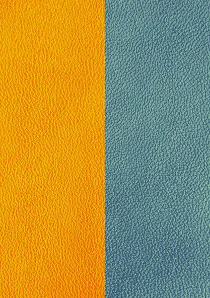 Textura Couro Natural Cores Azul Amarelo — Fotografia de Stock