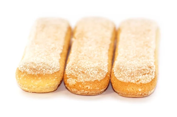 Печенье Дамские Пальцы Пекарные Изделия Savoiardi Тирамису Десерт Сахарное Тесто — стоковое фото