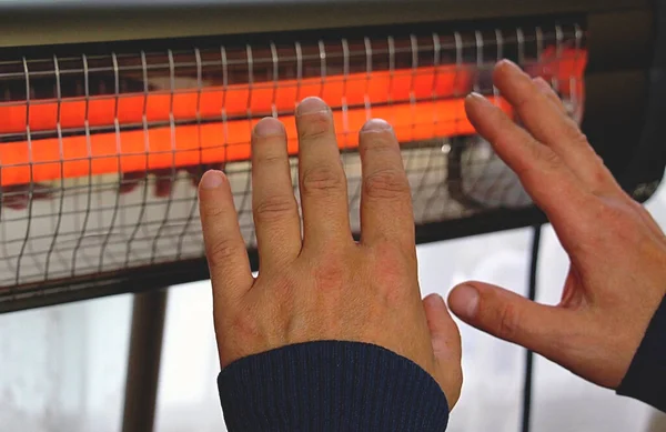 Aquecedor Infravermelho Casa Luz Quente Lâmpada Incandescente — Fotografia de Stock