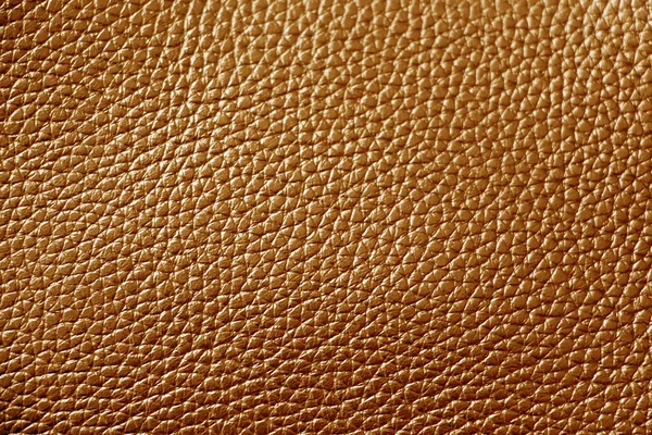 Couro Genuíno Marrom Textura Material — Fotografia de Stock