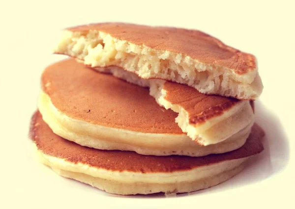 Pancake Bebas Mentega Yang Masam Dan Lezat — Stok Foto