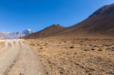 Kagbeni dağın yoldan Muktinath, Nepal