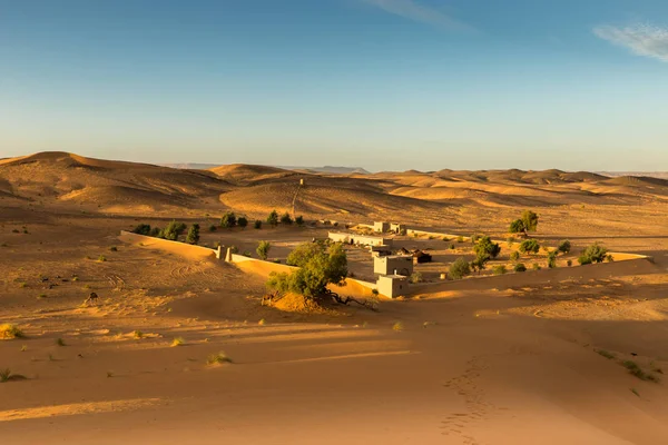 Лагерь берберов в пустыне Сахара, Марокко — стоковое фото