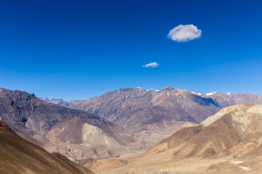 dağ manzarası, Himalayalar, alt Mustang, Nepal.