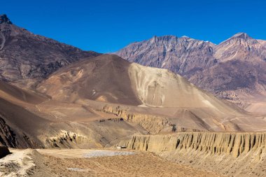 dağ manzarası, Himalayalar, alt Mustang, Nepal.