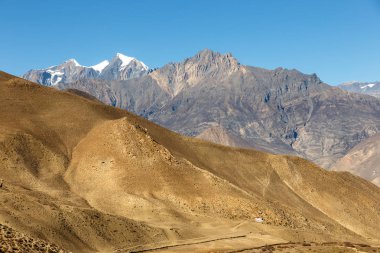 Dağ manzarası, Himalayalar, Mustang, Nepal