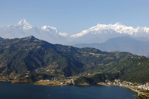 Hermoso paisaje cerca de Pokhara — Foto de Stock