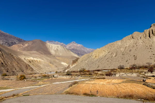 Vista sul villaggio di Kagbeni — Foto Stock