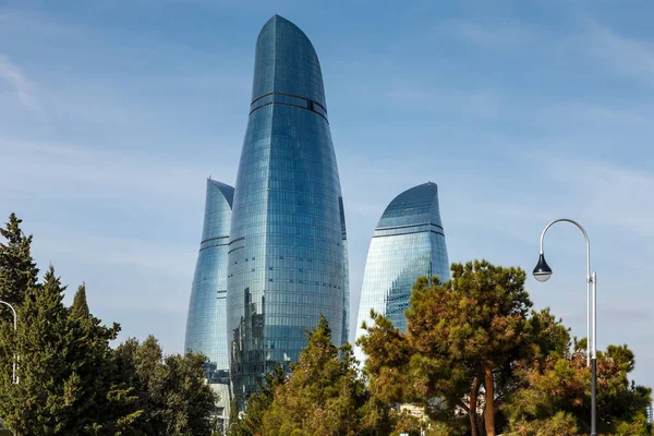 Flame Towers en Bakú, Azerbaiyán — Foto de Stock