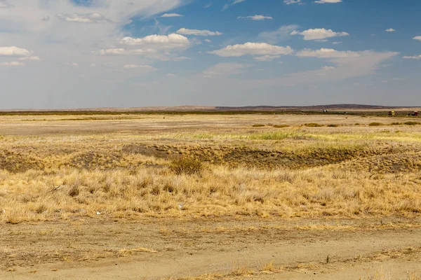 Çöl manzarası, Kazakistan bozkırı. — Stok fotoğraf