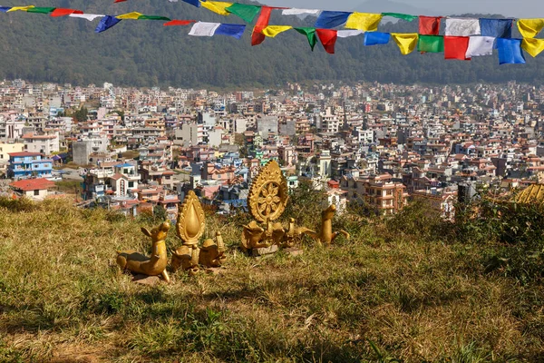 Vista panorámica de la ciudad de Katmandú, Nepal — Foto de Stock