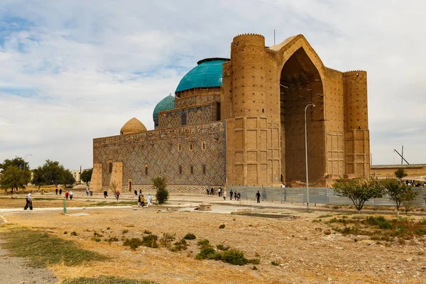 Turkestan Kasachstan September 2019 Architektonischer Komplex Des Mausoleums Von Khodja — Stockfoto