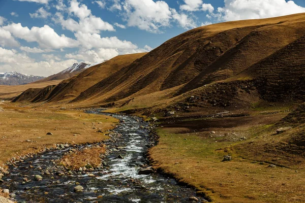 Řeka Susamyr Rychlá Řeka Horách Kyrgyzstánu — Stock fotografie