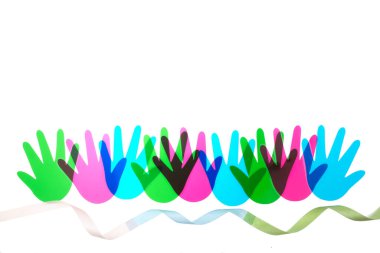 Rare Disease Day Poster or Banner Background. Top view
