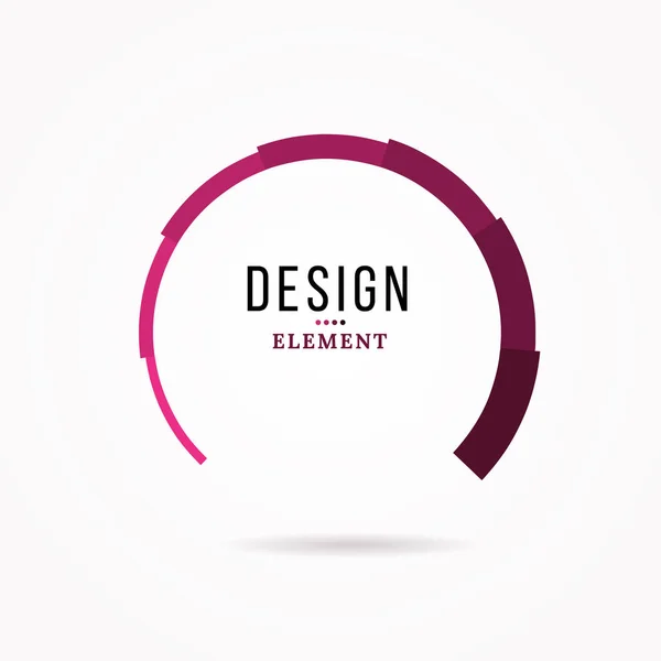 Circular design element. Abstract vector illustration with preload bar. — Stock Vector