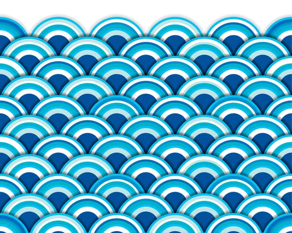 Water wave seamless pattern. — Stock Vector