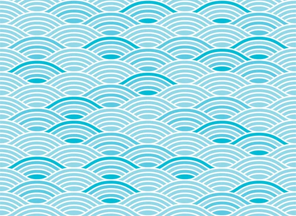 Wasserwelle nahtloses Muster — Stockvektor