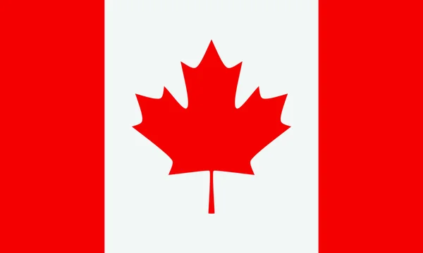 Kanadská vlajka. vektorová ilustrace. — Stockový vektor