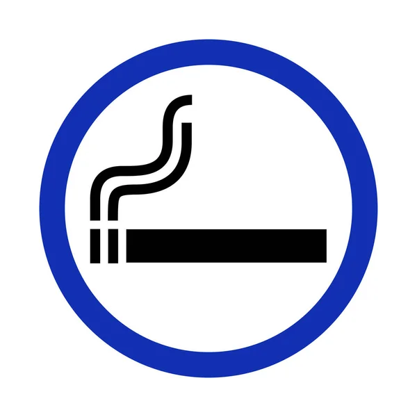 Zone fumeurs panneau sur fond blanc. Illustration vectorielle . — Image vectorielle
