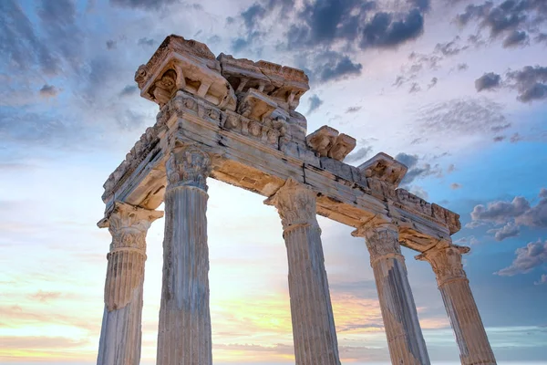 Templo Apolo Ruinas Apolo Templo Apollon Side Town Antalya Turquía —  Fotos de Stock