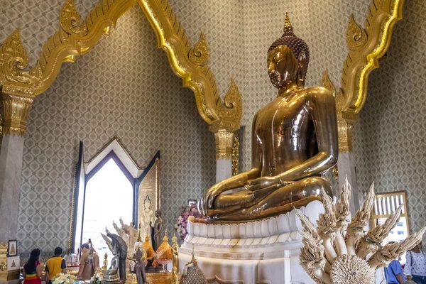 The Golden Buddha Statue in Wat Traimit Buddhist Temple in Bangkok, Thailand
