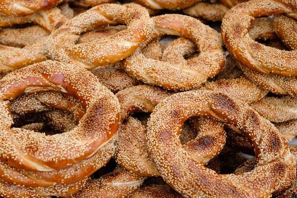 Simit Simit Nebo Turecká Houska Tradiční Pečivo Turecku — Stock fotografie