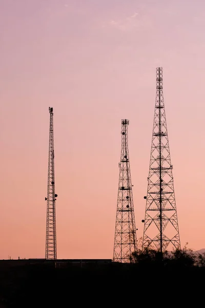 Antena Radio Móvil Celular Gsm Torre — Foto de Stock