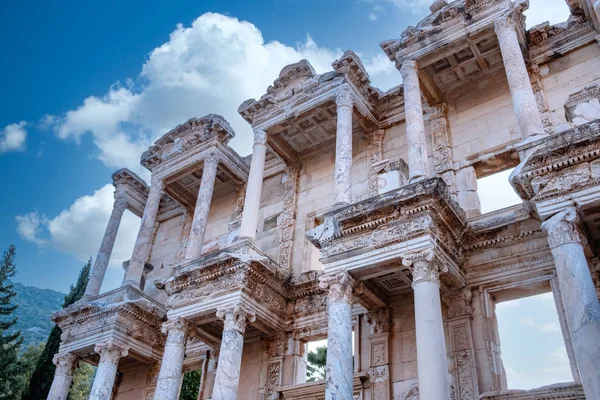Ruïnes Van Bibliotheek Van Celsus Efes Efeze Oude Stad Izmir — Stockfoto