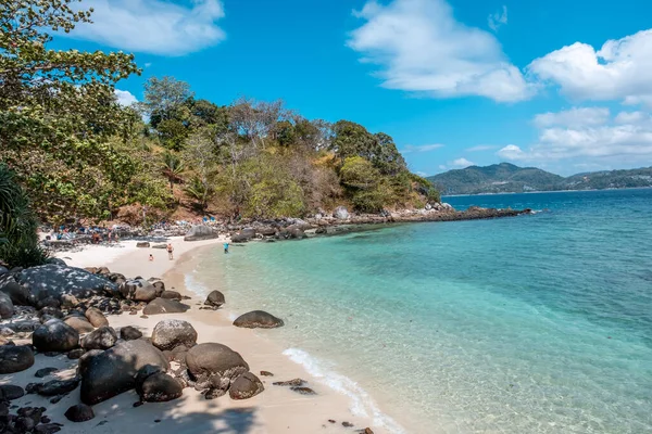 Paradise Beach Phuket Mar Azul Turquesa Arena Amarilla Paradise Beach — Foto de Stock