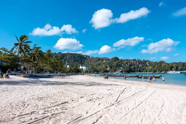 Patong Beach Phuket Tailandia Enero 2020 Lado Playa Patong Beach — Foto de Stock