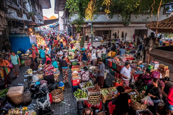 Ubud Bali Indonesia Února 2020 Ranní Trh Ubud Známý Jako — Stock fotografie