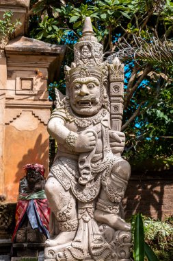 Ubud, Bali / Endonezya - 7 Şubat 2020 Ubud Sarayı olarak bilinen bu yerin adı ve yerel adı Puri Saren Agung 