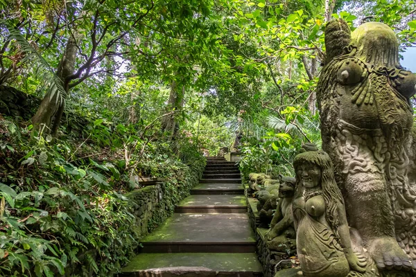 Ubud Bali Indonesien Februar 2020 Tempel Des Heiligen Affenwaldes Der — Stockfoto