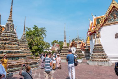 Bangkok / Tayland - 19 Ocak 2020 Wat Pho Tapınağı 'nın 