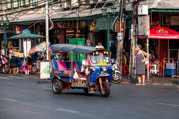 Siam Square Bangkok Tailandia Febrero 2020 Nombre Este Vehículo Tuk — Foto de Stock