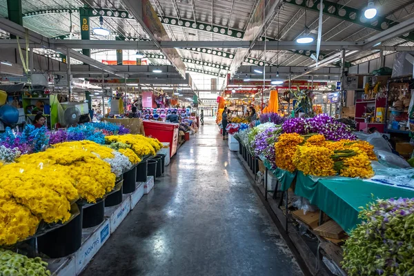 Bangkok Tailândia Janeiro 2020 Bangkok Flower Market Este Lugar Conhecido — Fotografia de Stock